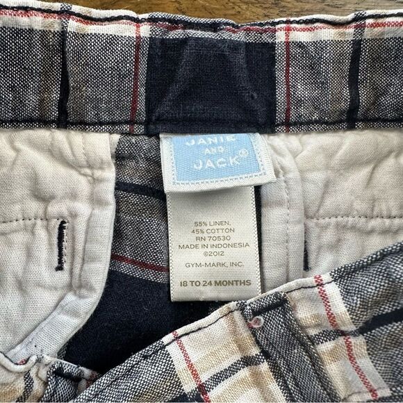 Janie and Jack 18 24 Plaid Shorts Beach Front Summer - Picture 4 of 4